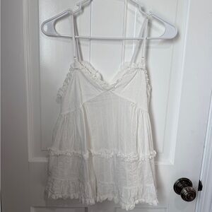 Lewkin White Women's Medium Cami Top